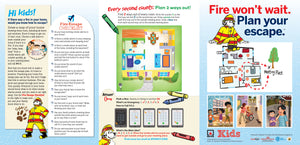 Fire Wont Wait. Plan your Escape. Kid Activity Books