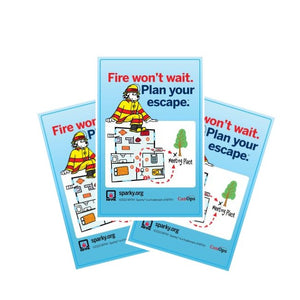 Fire Wont Wait. Plan your Escape. Magnets