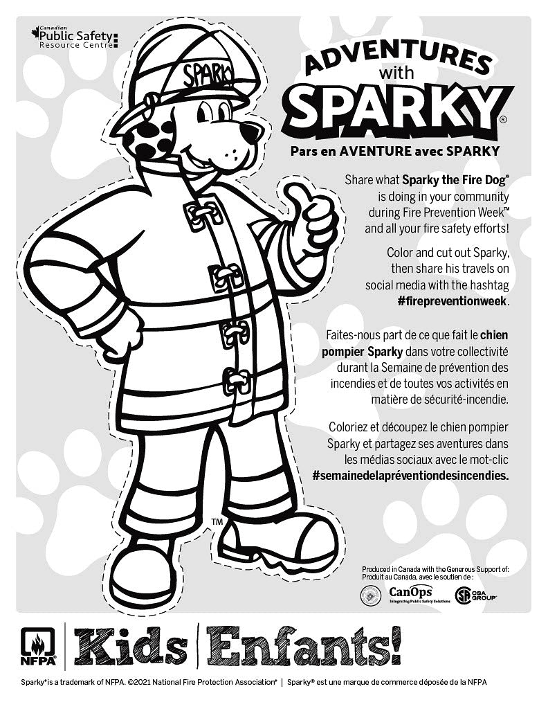 Adventure with Sparky Colouring Pad