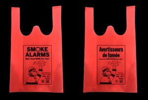 Smoke alarms make them work for you! Themed sparky re-usable bags