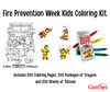 Fire Prevention Week Kids Coloring Kit - 30% OFF