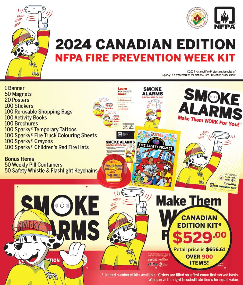 2024 Fire Prevention Week Canadian edition kit in English
