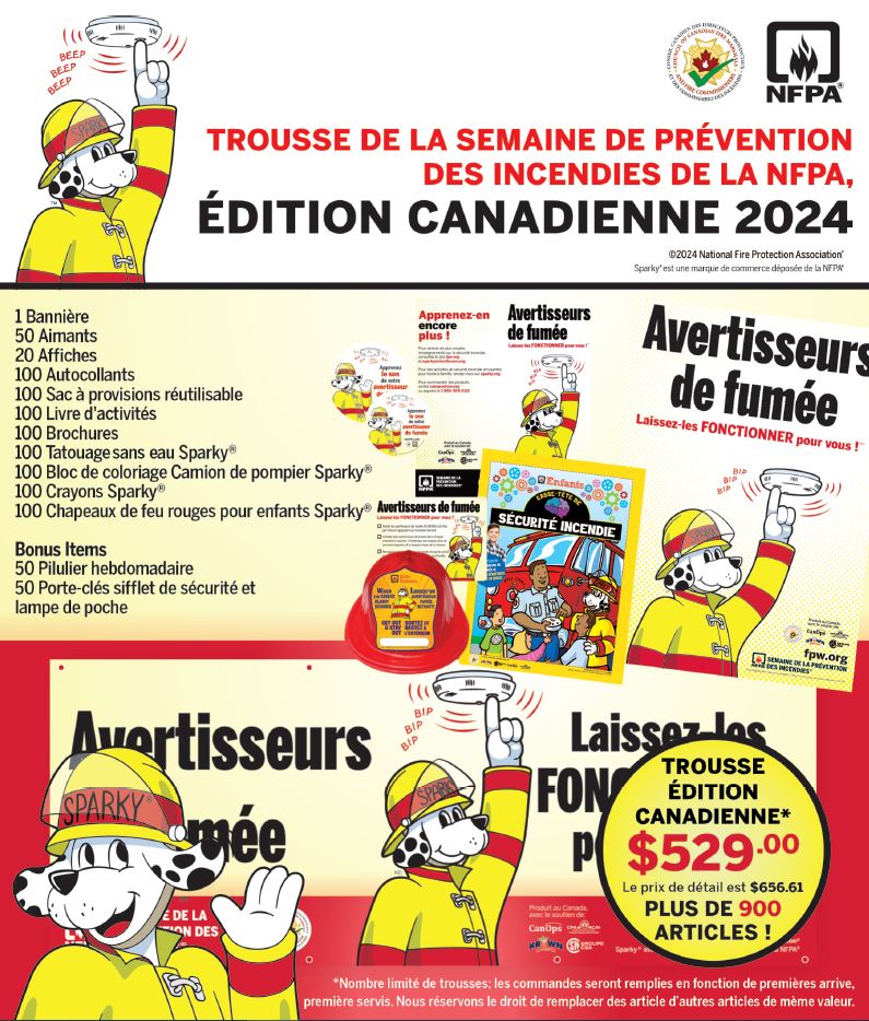 2024 Fire Prevention Week Canadian edition kit in French