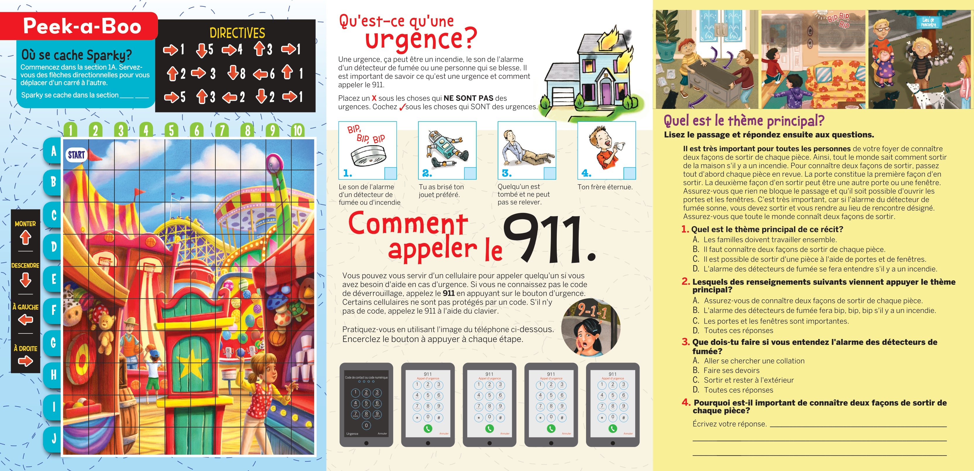 Le feu n'attendra pas. Livres d'activités pour enfants