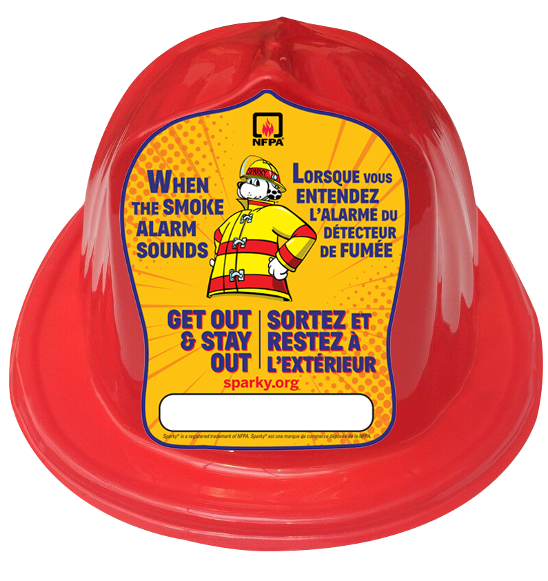 NFPA Sparky® Children's Red Fire Hats / Casque rouge de pompier pour enfant - CanOps
