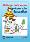 Fire Wont Wait. Plan your Escape. Stickers