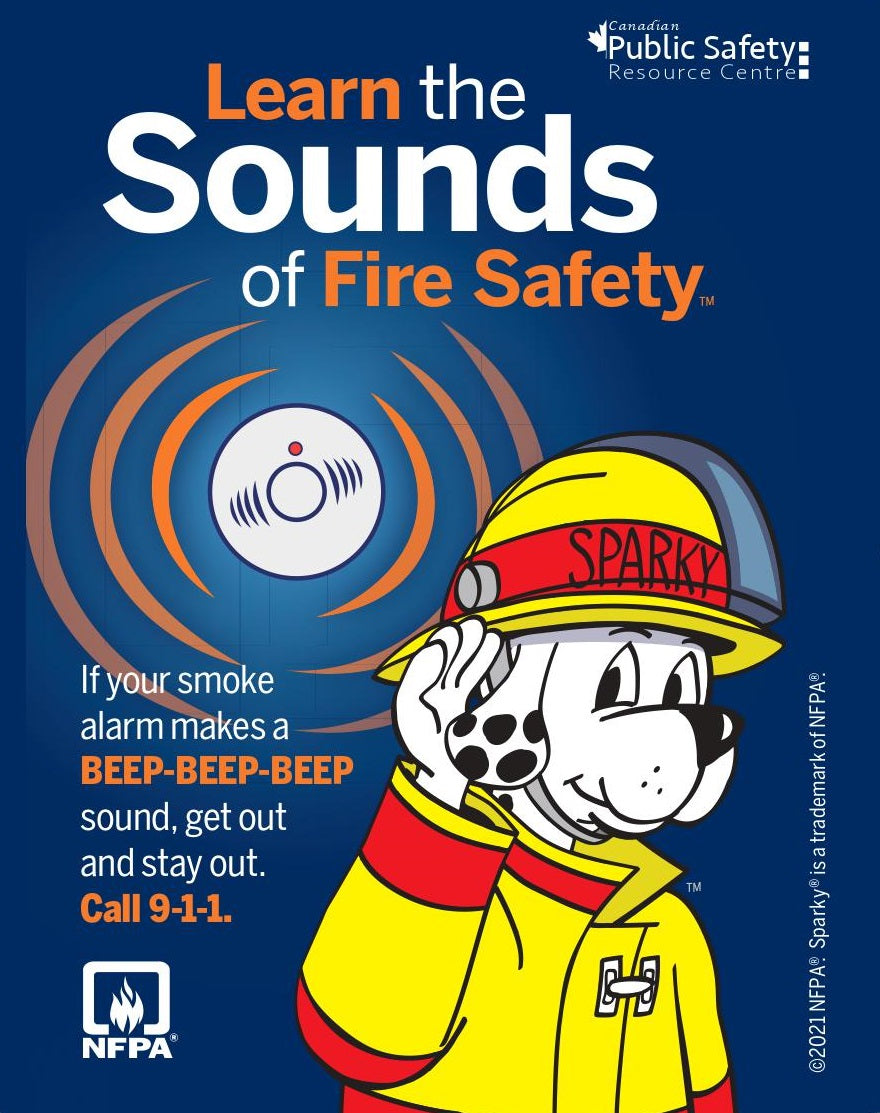 Learn the Sounds of Fire Safety Magnets