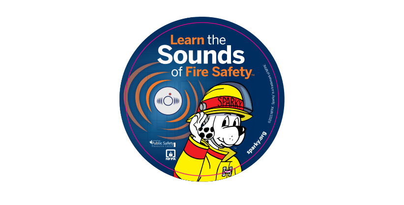 Learn the Sounds of Fire Safety Stickers